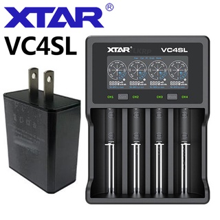 Xtar Vc4Sl Qc3.0 อุปกรณ์ชาร์จแบตเตอรี่ 3.6 3.7V Li-Ion และแบตเตอรี่ 1.2V Ni-Mh