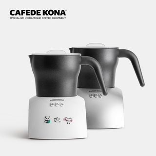 เครื่องตีฟองนม สีดำ ฐานขาว ยี่ห้อ cafede kona