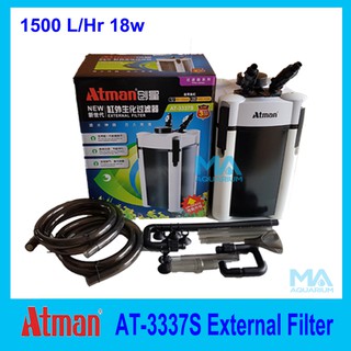 กรองนอก  ATMAN External Filter AT-3337S รุ่นประหยัดไฟ สำหรับตู้ปลา