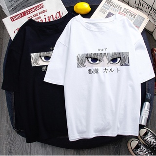 เสื้อยืด พิมพ์ลาย Hunter X Hunter Kurapika Killua Zoldyck สําหรับผู้หญิง