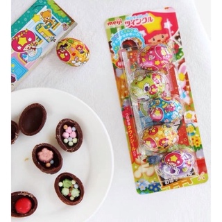 🍫 ช็อคโกแลตไข่ฟรุ้งฟริ้ง มีขนมด้านในไข่ (แพคบรรจุ 5 ใบ)
