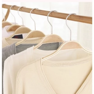 Double.thai ไม้แขวนเสื้อไม้ซาร่า 40cm (6 ชิ้น/12 ชิ้น) พร้อมส่ง