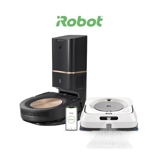 [ซื้อคู่คุ้มกว่า] iRobot Roomba s9+ หุ่นยนต์ดูดฝุ่น คู่ Braava jet m6 หุ่นยนต์ถูพื้น