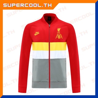 Liverpool 2021/22 red gray Jacket เสื้อแจ็คเก็ตลิเวอร์พูล เสื้อแขนยาวลิเวอร์พูล