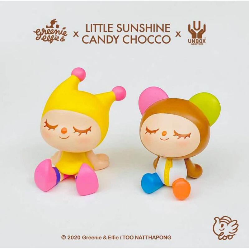 ⚡พร้อมส่ง⚡ Greenie little sunshine - Candy chocco แบบคู่ / Greenie&amp;Elfie