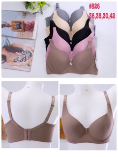 เสื้อใน Sisterhood 826 คัพ D มีโครง 3 ตะขอ ฟองบาง ไซส์ 36,38,40,42
