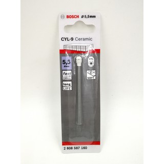 2608587160 BOSCH ดอกเจาะกระเบื้อง 5.5x75 mm. CYL-9