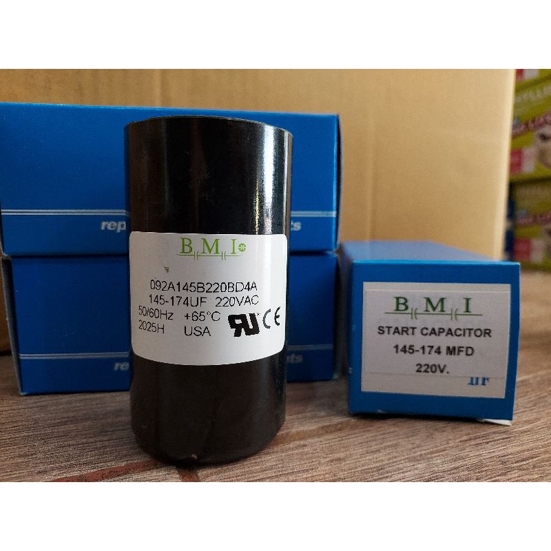 คอนเดนเซอร์.START.CAPACITOR.145-174.MFD.220V.ยี่ห้อ.B.M.I