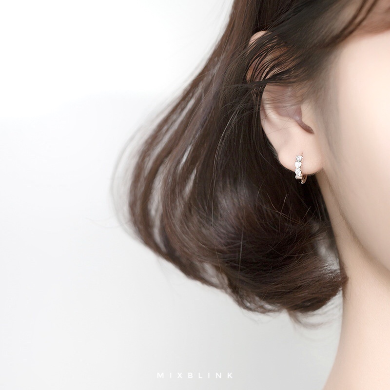 ต่างหูห่วง เงินแท้ 92.5% ส่งฟรี EMS ♡ รุ่น Velvet ♡ - หัวใจ ( #M17 ) - รูปที่ 2