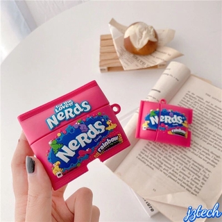 เคสหูฟัง ลาย Nerds สีรุ้ง แบบสร้างสรรค์ สําหรับ airpods รุ่น 2