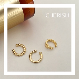 [silver 925S][CHERISHxMIHREH] ear clip s925 set 3 ชิ้น [CR07]