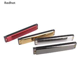 Redhot ฮาร์โมนิก้าโลหะ 24 หลุม พร้อมเคส สําหรับ