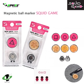 KOVISS Ball Marker BM512 บอลมาร์คเกอร์แม่เหล็ก รุ่นซีรีย์เกาหลี SQUID GAME (Golf accessory) L03527 - LOVE GREEN