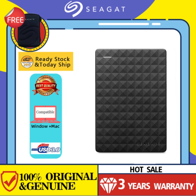 Ready Seagate Expansion 500GB/2TB/1TB  USB3.0 Backup Portable External Hard Disk Drive