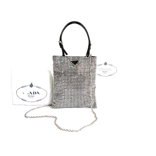 (Like new) Prada crystal tote bag