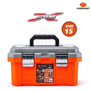 PUMPKIN XTREME กล่องเก็บเครื่องมือช่าง รุ่น ช่องเก็บอุปกรณ์ถอดได้ พร้อมสเกลบนฝา 3 ขนาด 18 นิ้ว