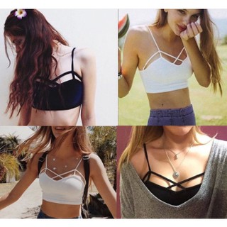 Sale‼️ Top bra อกไขว้ ผ้านิ่มใส่สบาย #Y8704