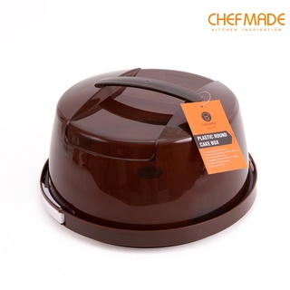 Chefmade กล่องพลาสติกใส ทรงกลม 2-3 ชั้น ใช้ซ้ําได้ สําหรับใส่เค้ก เบเกอรี่ WK9204