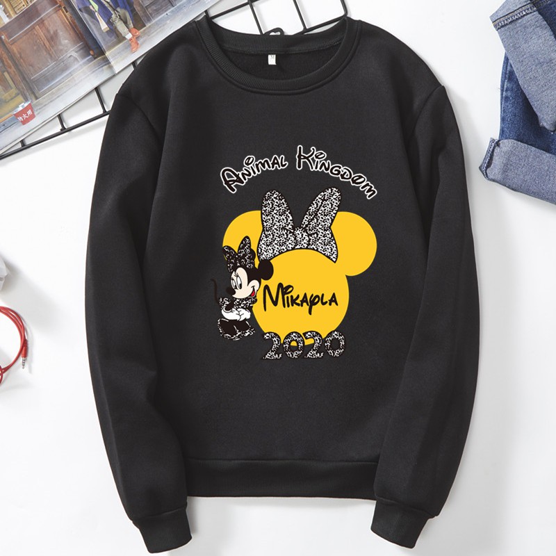 BK-O-168 เสื่อแขนยาวคอกลม พิมพ์ลายการ์ตูนน่ารัก มีไซส์ครบ สีให้เลือก เสื้อกันหนาวแฟชั่นเกาหลี