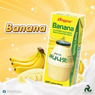 (PACK) BINGGRAE FLAVORED MILK DRINK บิงเกร เฟลเวอร์ มิลค์ ดริ้งค์ (นมยูเอชที รสผลไม้) แพ็ค x 6 กล่อง