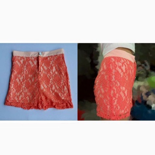 Short Up Pants •• กางเกงขาสั้นผ้าลูกไม้ปัก