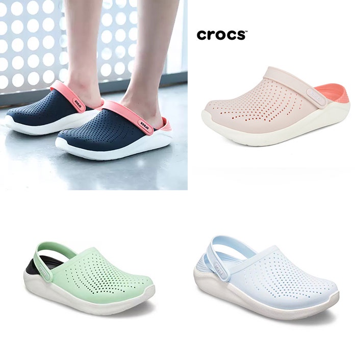 ส่งจากกรุงเทพ Crocsรองเท้าแตะสไตล์ใหม่ LiteRide Clog หิ้วนอก ถูกกว่าshop รองเท้าชายหาดรองเท้าแตะเย็น