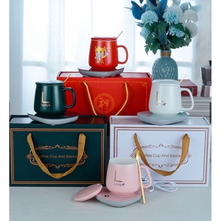 Graceful ถ้วยเซรามิก แก้วอุ่นอุณหภูมิ 55 องศา แก้วกาแฟ 400ml.