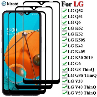 ฟิล์มกระจกนิรภัยกันรอยหน้าจอสําหรับ Lg Q51 Q52 Q6 Lg K62 K52 K50S K42 K40S K30 2019 G6 G8S V40 V50 Thinq