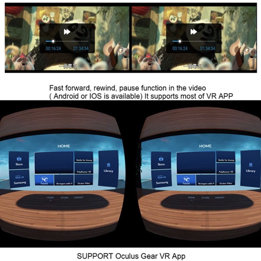 พร้อมส่ง MOCUTE 052 VR รีโมทคอนโทรลไร้สายควบคุมสำหรับ iOS สมาร์ทโฟน Android Wireless gamepad สำหรับ VR controller