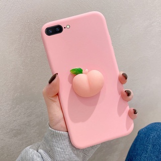 Cute Pink Peach Stress Reliever Phone Case โทรศัพท์นุ่ม เคส huawei P10 LITE P20 P40 P30 PRO nova 7i 7 pro 7se 5T mate 20 honor 8X 7X Y9S Soft back cover