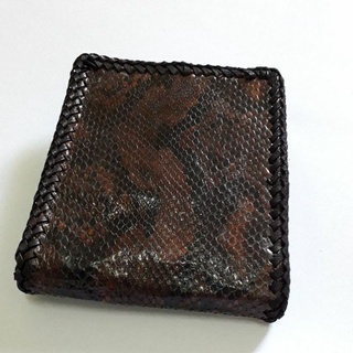 python walletกระเป๋าสตางค์หนังงูเหลือมแท้ จากฟาร์มcites