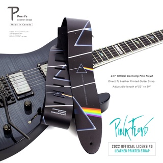 Perris Official Licensing "Pink Floyd" 2022 Leather Printed Guitar Strap สายสะพายกีตาร์ลิขสิทธิ์แท้ (Made in Canada)