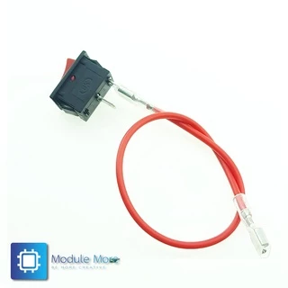หางปลาแบบเสียบแบนพร้อมสายไฟยาว 20cm 2.8MM/4.8MM/6.3MM plug spring with wire connection cold-pressed terminal with she...