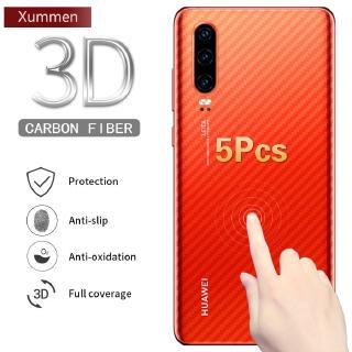 Xummen Xummen Huawei P30 Pro Arka Ekran Sticker için Huawei P30 lite Sticker Soft Carbon Fiber Back Film Protector