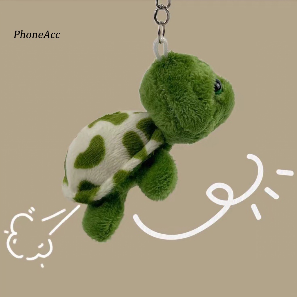 Phoneacc จี้ตุ๊กตาเต่า ไม่ซีดจาง สีเขียว สําหรับห้อยตกแต่งกระเป๋า