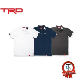 [ลดกระหน่ำ] TRD POLO SHIRT 18 เสื้อโปโล ทีอาร์ดี รุ่น สิบแปด18 สีเทา/กรม/ขาว