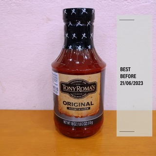 TONY ROMAS ORIGINAL Barbecue Source 18Oz. 510g