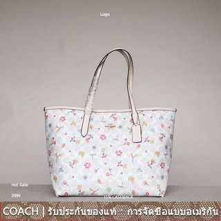 us นำเข้า⭐️ Coach C8614 8614 ผู้หญิง กระเป๋าสะพายไหล่ กระเป๋าช้อปปิ้ง กระเป๋าหูหิ้ว tote bag