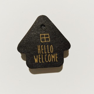 ป้ายกระดาษคราฟ Hello Welcome (20 ชิ้น)