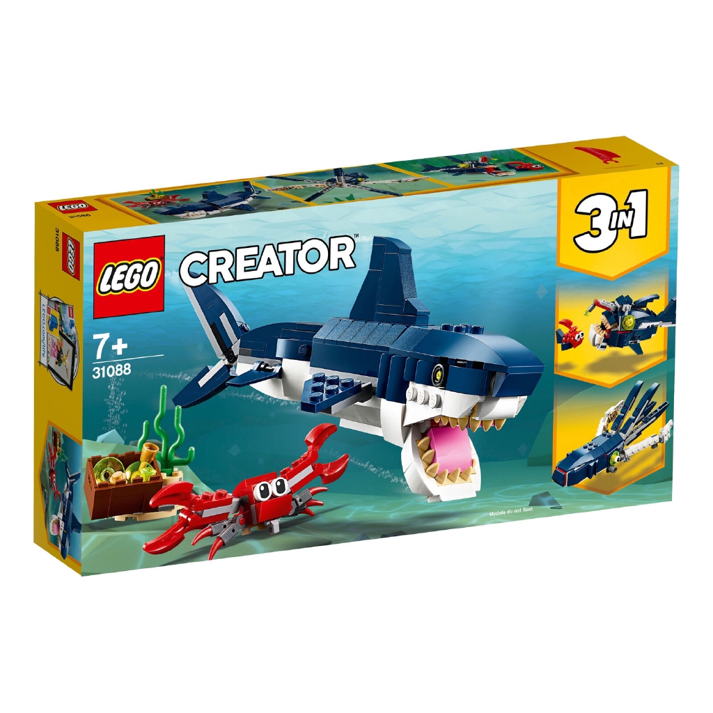 31088 LEGO Creator สัตว์น้ำใต้ท้องทะเล 230 ชิ้นอายุ 7+ รุ่นใหม่สำหรับปี 2019!