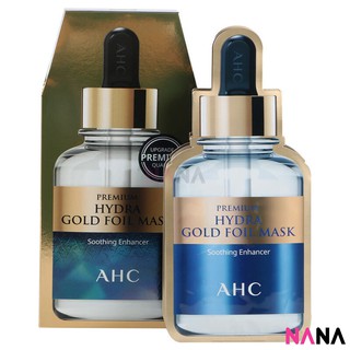 AHC Premium Hydra Gold Foil Mask (5 sheets) มาส์กหน้า พรีเมี่ยม ไฮดร้า โกลด์ ฟอย 5 แผ่น