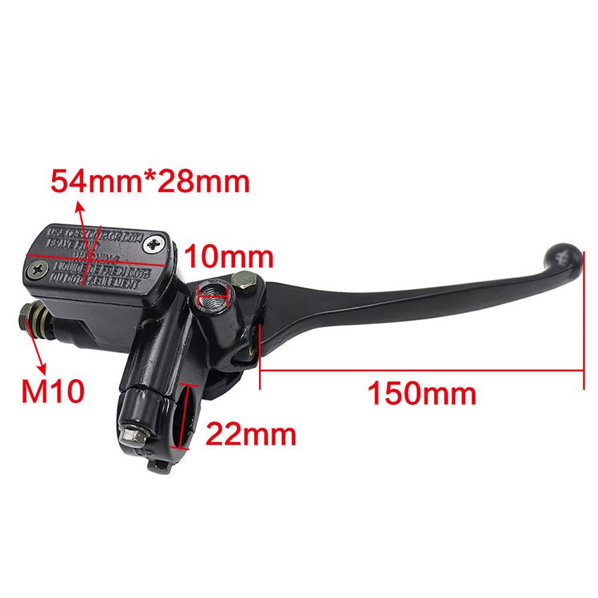 ชุดแม่ปั้มดิสหน้า พร้อม มือเบรค สำหรับ WAVE ทุกรุ่น (สีดำ) ปั๊มดิสก์ ปั๊มบน - รูปที่ 4