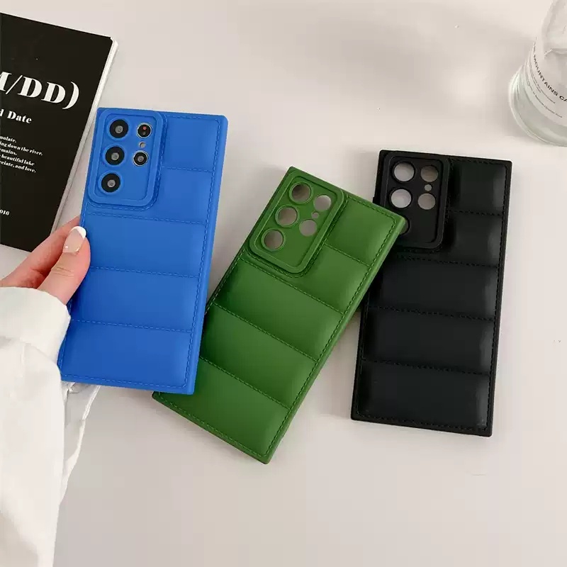 สีทึบ ใหม่ แจ็คเก็ตลง เคส Samsung Galaxy S23 Ultra S22 Ultra S9 S8 S22 S23 Plus + A53 A33 A23 A73 Note 8 9 Case ป้องกันการหล่น TPU นุ่ม คู่รัก เคส