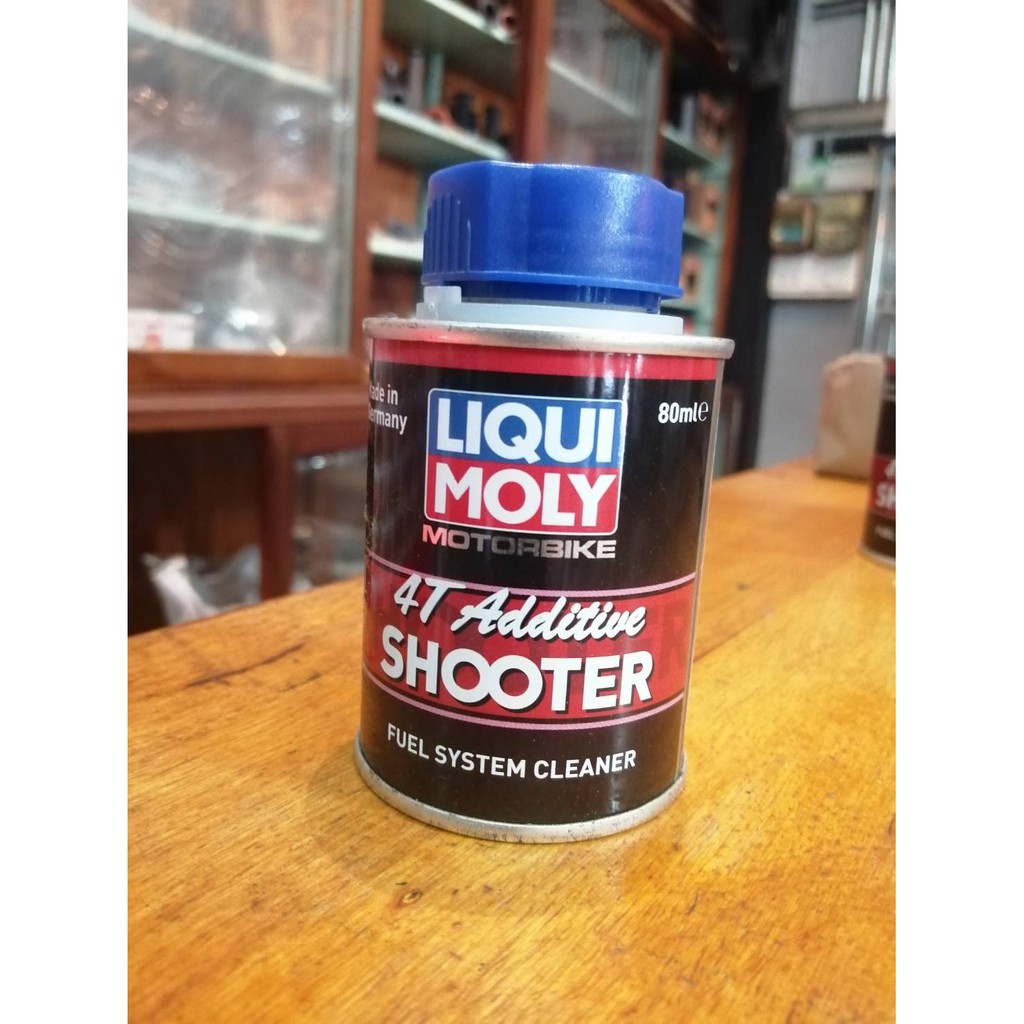 น้ำยาล้างหัวฉีดมอเตอร์ไซค์ Liqui Moly 4T Additive & 4T Shooter