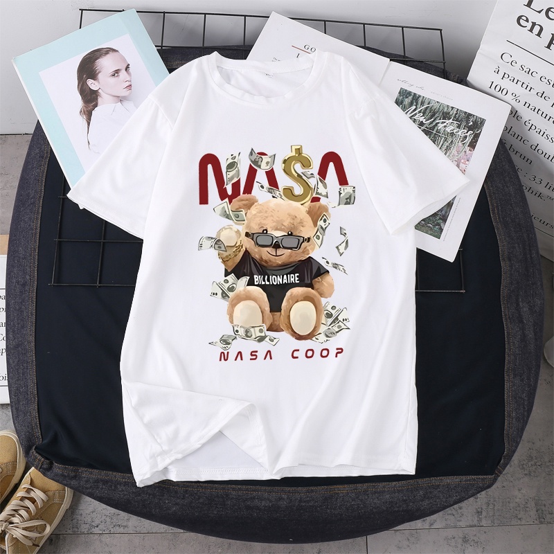 BK-493-SHORT เสื้อยืดแขนสั้นพร้อมส่ง 7สี ลายการ์ตูน ขายดีตามเทรนต์ ลายน่ารัก สีสันสดใส่น่ารัก ใส่ได้ทั้งหญิงและชาย ราคา ถูกที่สุด ดีลบีเคเค แกลเลอรีภาพที่ 3