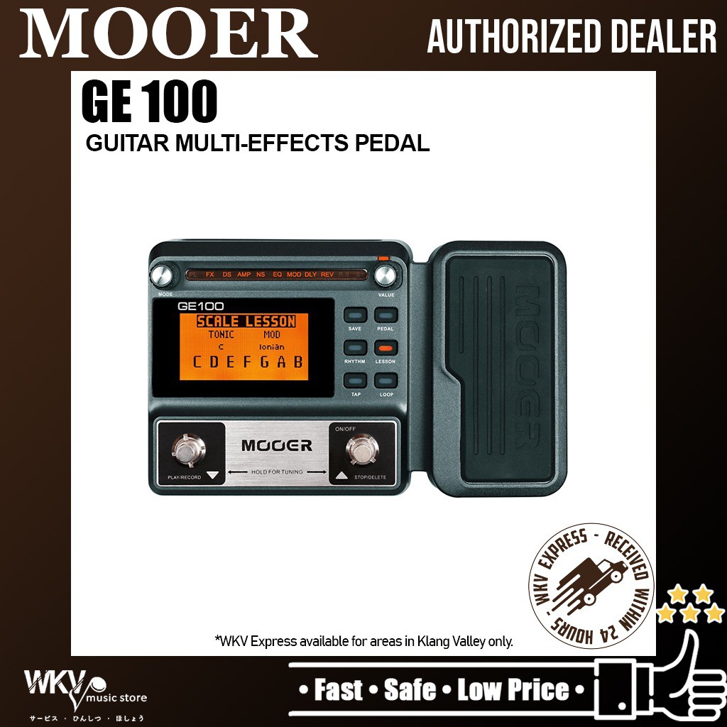 Mooer GE100 แป้นเหยียบเอฟเฟคกีตาร์ (GE-100 / GE 100)