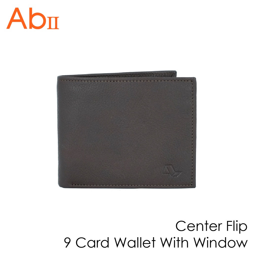 [Albedo] Center Flip 9 Card Wallet With Window กระเป๋าสตางค์/กระเป๋าเงิน/กระเป๋าใส่บัตร ยี่ห้อ AbII - A2DD00399