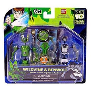 Ben 10 Alien Creation Chamber Wildvine &amp; Benwolf Figure 2-Pack #เบนเทน