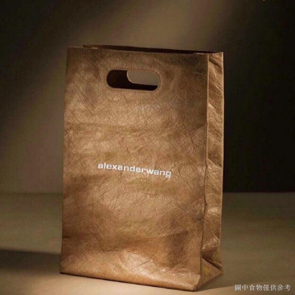 [Messenger Bag] McDonalds Alexander Crown Bag Joint Dupont Paper Tote Bag Kraft Paper Clutch Female 
