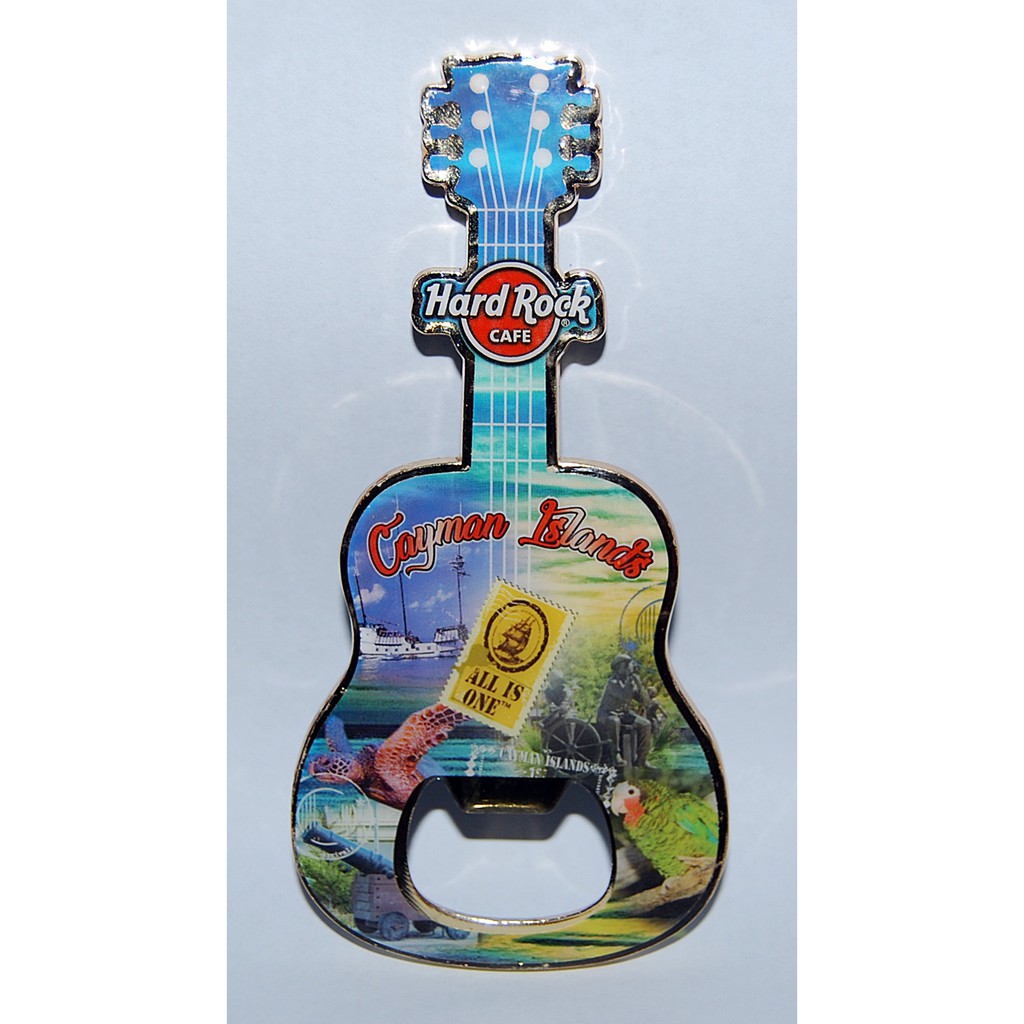 Hard Rock Cafe Cayman Islands ที่เปิดกีต้าร์ แม่เหล็ก